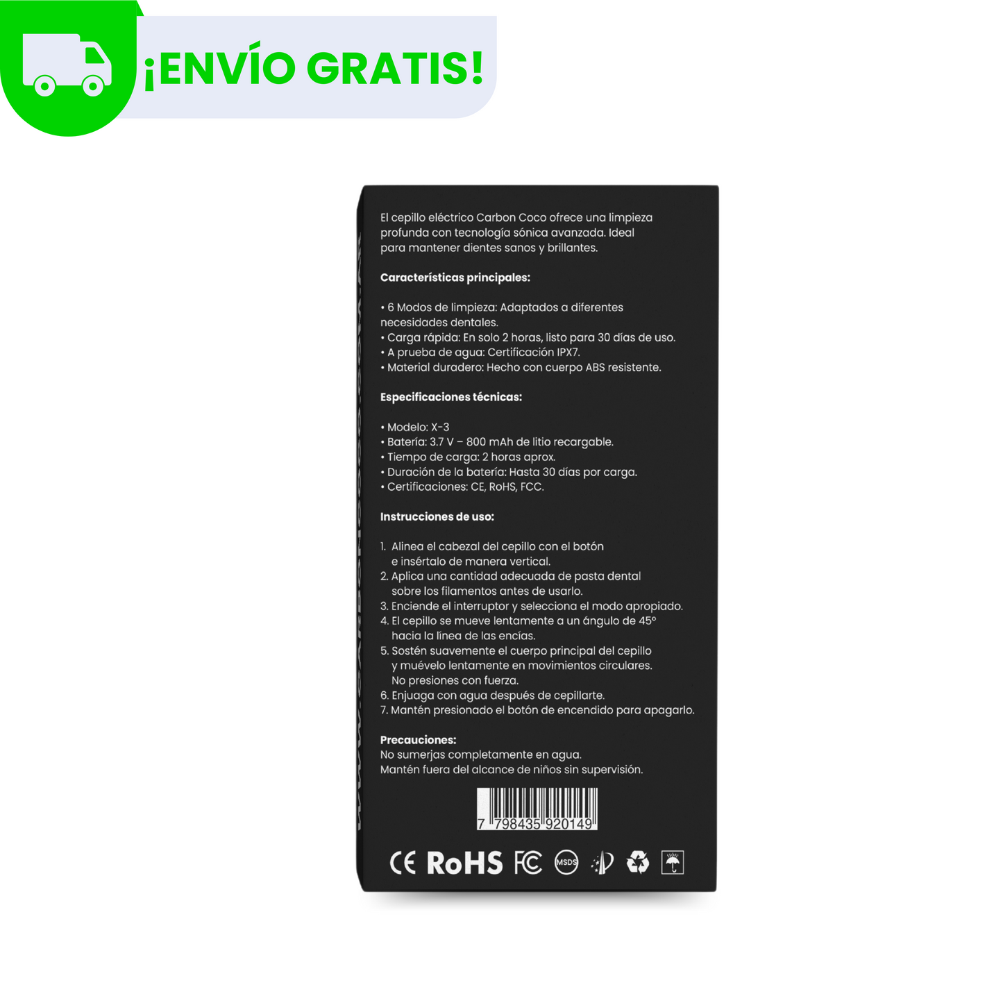 Cepillo Eléctrico Carbón Coco™
